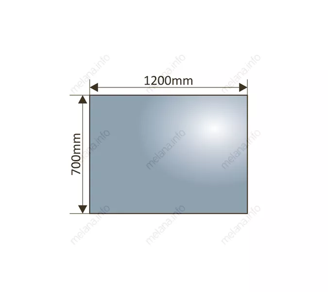 Зеркало с LED-подсветкой MELANA-12070/10070 подогрев / часы (MLN-LED052), Выбрать размер: 120х70, изображение 2