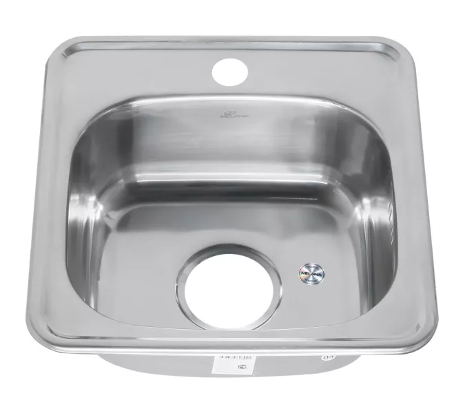 Мойка 3838 MELANA 0,6/160 ИУ врезная  без сифона, Внешний вид: без сифона