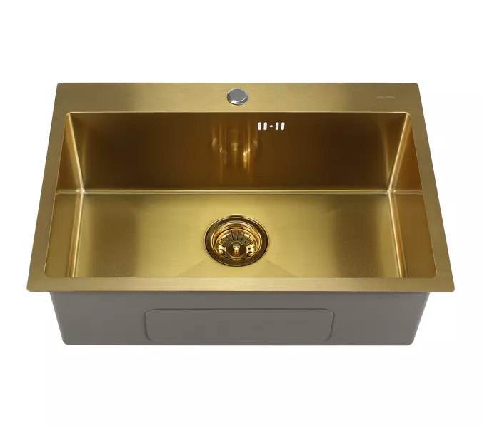 Мойка D6545HG MELANA ProfLine 3,0/220 ЗОЛОТО врезная, Выбрать цвет: Золото