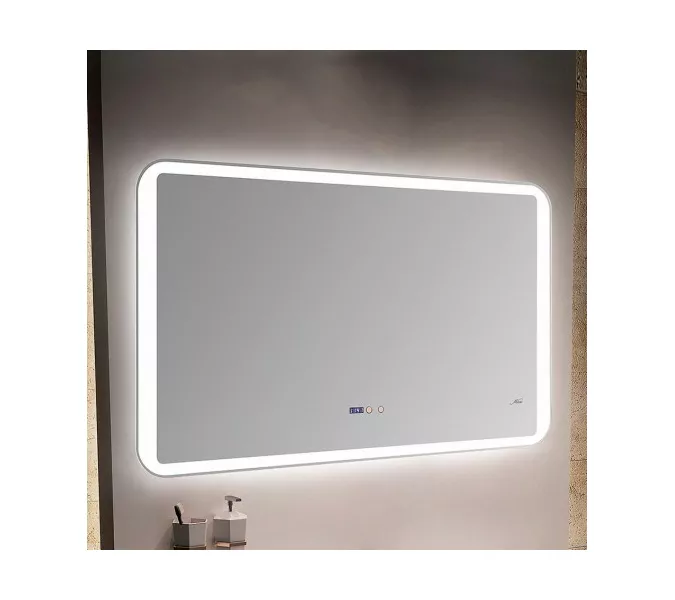Зеркало с LED-подсветкой MELANA-12070/10070 подогрев / часы (MLN-LED052), Выбрать размер: 120х70, изображение 3