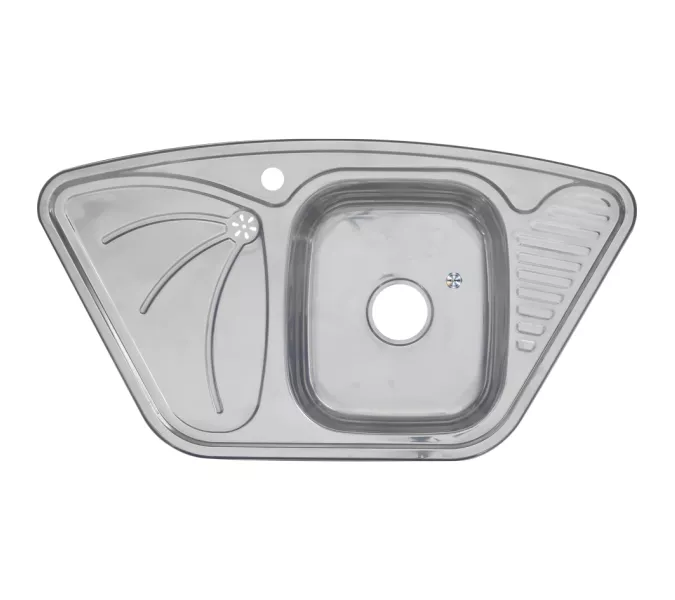 Мойка 9550А MELANA 0,8/180 врезная  с сифоном, изображение 3