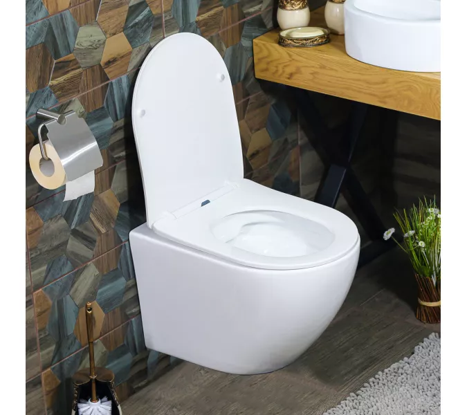 Унитаз подвесной безободковый MELANA MLN-B2342, изображение 2