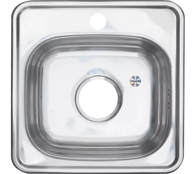 Мойка 3838 MELANA 0,6/160 ИУ врезная  без сифона, Внешний вид: без сифона, изображение 2