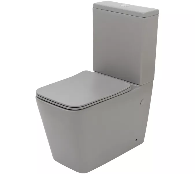 Унитаз-компакт MELANA MLN-310306MG матовый серый, Выбрать цвет: Серый, изображение 3