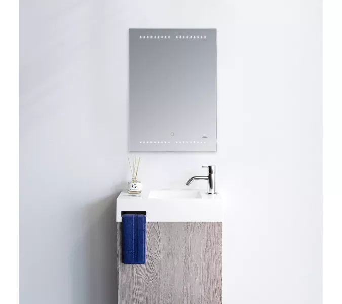 Зеркало с LED-подсветкой MELANA-5070 50х70см, изображение 5