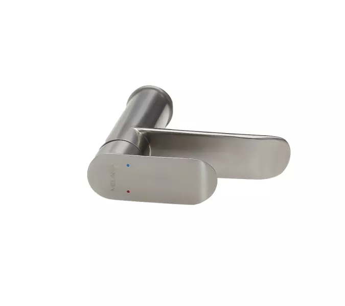 Смеситель д/ум MELANA-610601 Paola Hi-tech нерж.сталь, однорычажный, сатин, литой излив, изображение 5