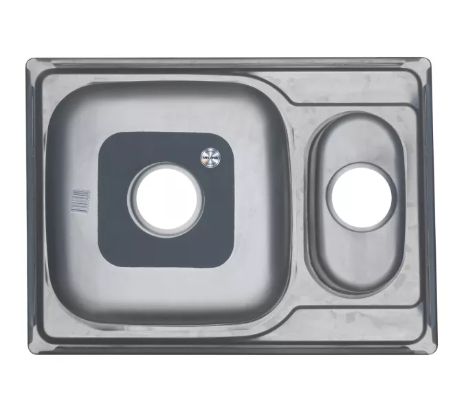 Мойка 6950S U MELANA 0,6/0,8/160 1,5-я чаша врезнаяс сифоном, Внешний вид: толщина 0,6, изображение 3