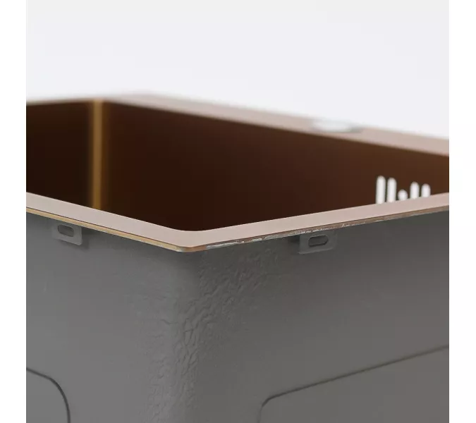 Мойка D5343HC MELANA ProfLine 3,0/220 БРОНЗА врезная, Выбрать цвет: Бронза, изображение 8