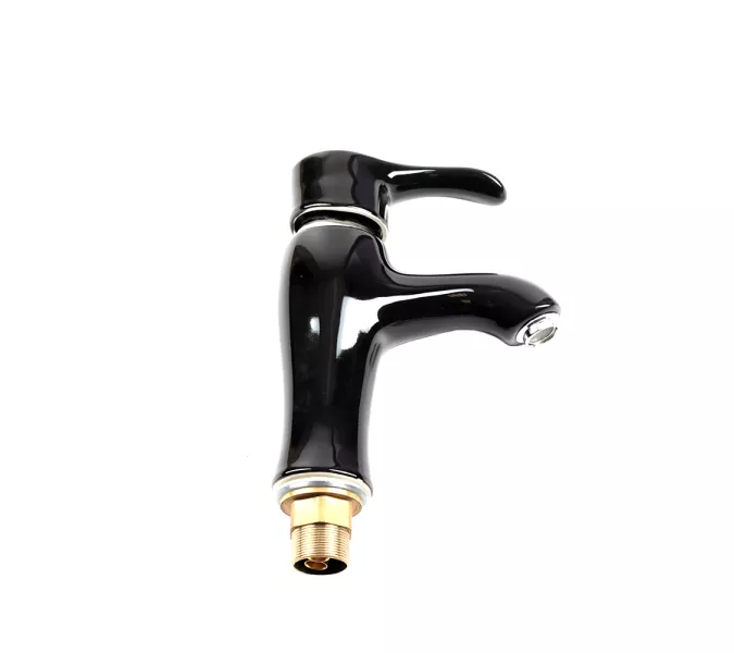 Смеситель д/ум MLN-F-002CBK керамический, однорычажный, черный, Выбрать цвет: Черный, изображение 2