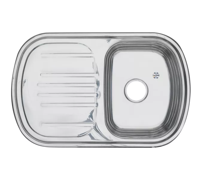 Мойка 7749 U MELANA 0.8/180  врезная   с сифоном, изображение 2