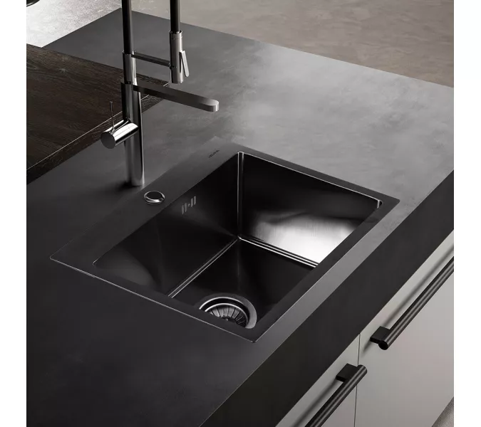 Мойка D5343HB MELANA ProfLine 3,0/220 ГРАФИТ врезная, Выбрать цвет: Графит, изображение 2