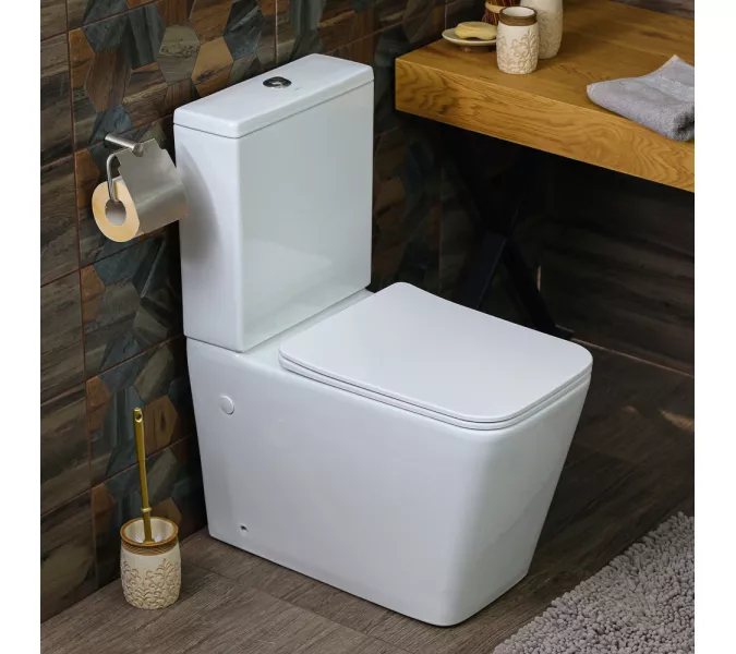 Унитаз-компакт MELANA MLN-310306, Выбрать цвет: Белый