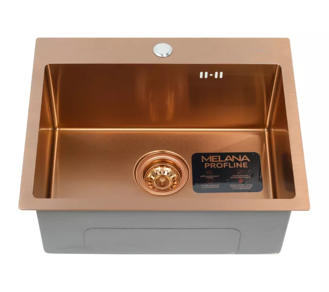 Мойка D5343HC MELANA ProfLine 3,0/220 БРОНЗА врезная, Выбрать цвет: Бронза
