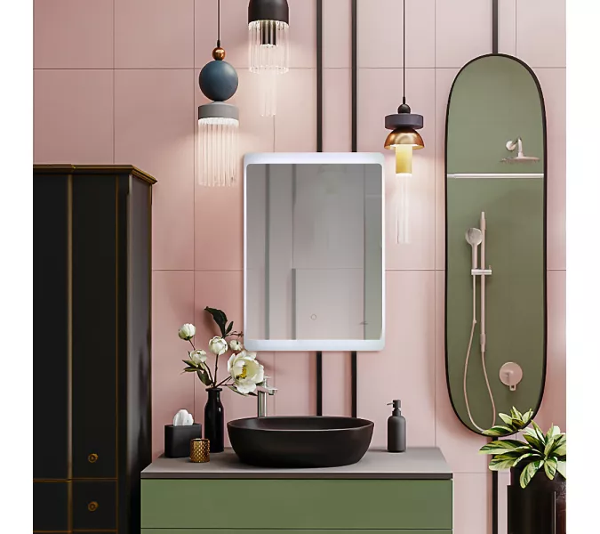 Зеркало с LED-подсветкой MELANA-5070, 50х70см