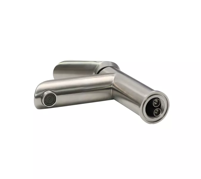 Смеситель д/ум MELANA-610601 Paola Hi-tech нерж.сталь, однорычажный, сатин, литой излив, изображение 4