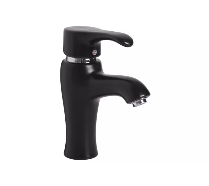 Смеситель д/ум MLN-F-002CBK-M керамический, однорычажный, черный матовый, Выбрать цвет: Черный матовый