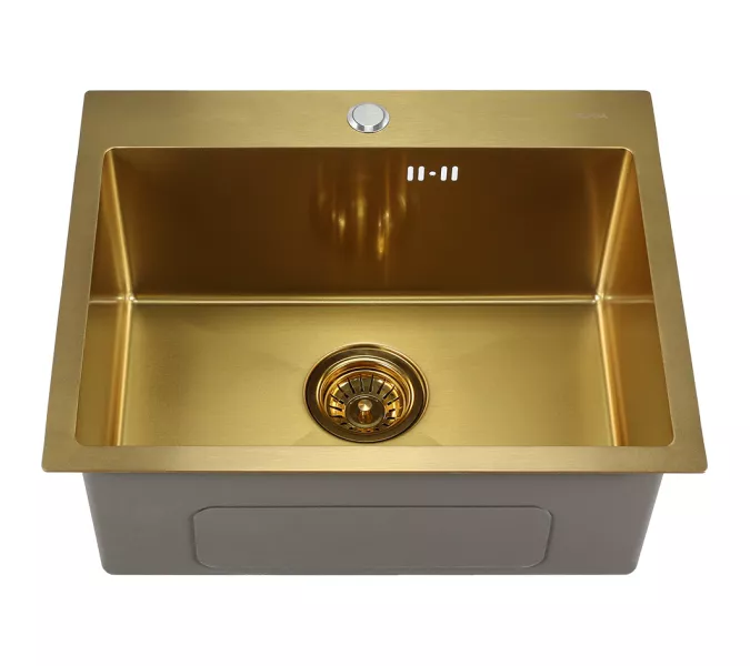Мойка D5343HG MELANA ProfLine 3,0/220 ЗОЛОТО врезная, Выбрать цвет: Золото