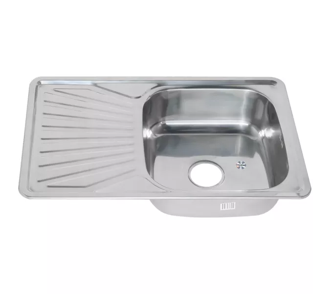 Мойка 7848 U MELANA 0,6/0,8/160 врезная  с сифоном, Внешний вид: толщина 0,6