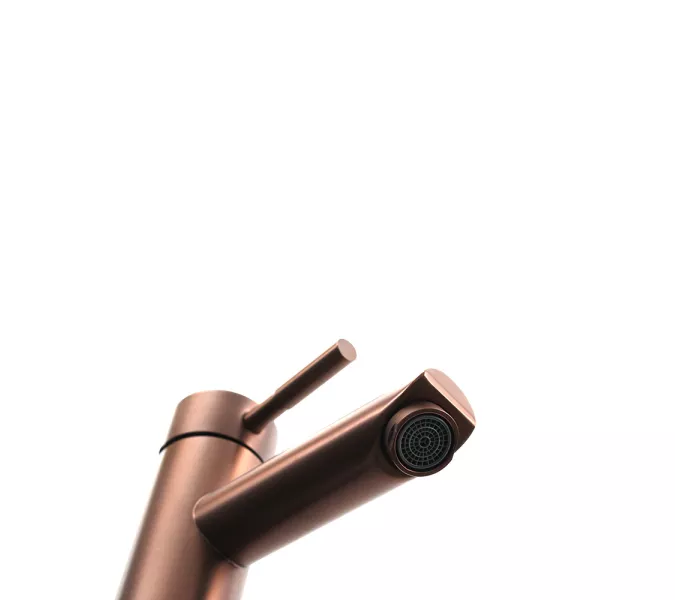 Смеситель д/ум MELANA-610102PVD-Br Tondo нерж.сталь, однорычажный, бронза, Выбрать цвет: Бронза, изображение 6