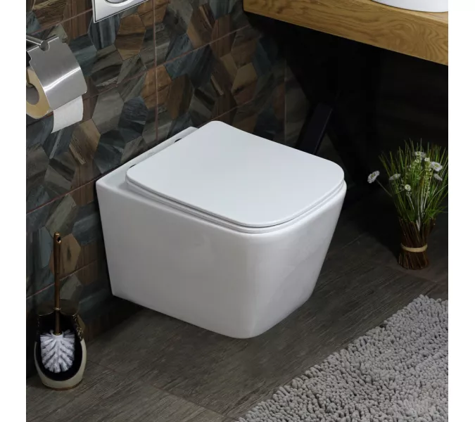 Унитаз подвесной безободковый  MELANA MLN-310304