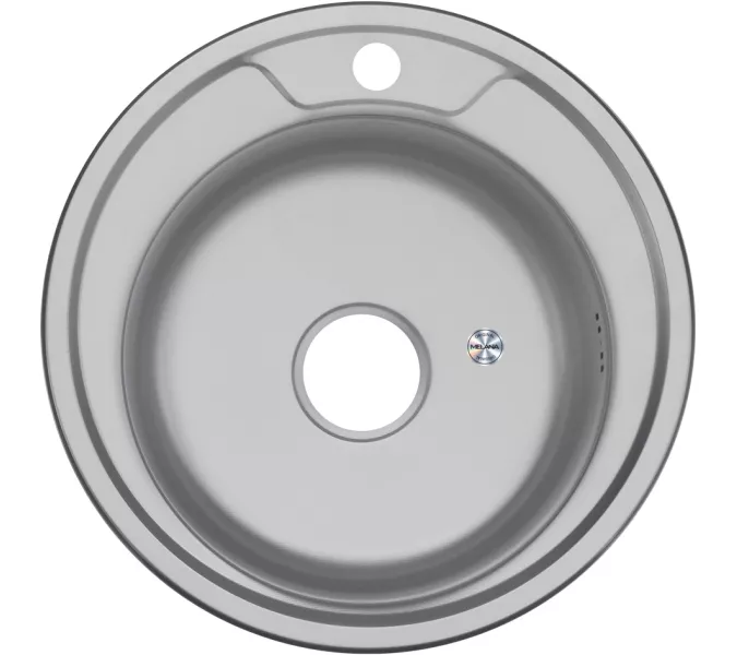 Мойка 490 MELANA 0,8/180  врезная  с сифоном, Внешний вид: Декор, изображение 2