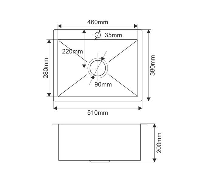 Мойка H5138BF MELANA ProfLine 3,0/200 ГРАФИТ врезная, Выбрать цвет: Графит, изображение 9