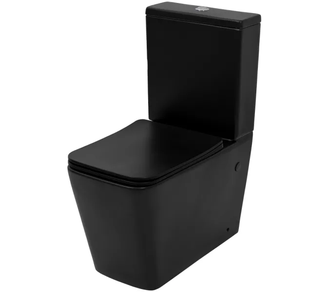Унитаз-компакт MELANA MLN-310306MB матовый черный, Выбрать цвет: Черный