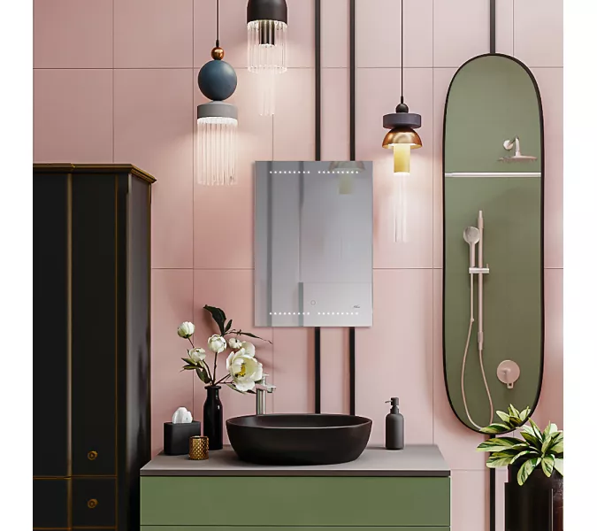 Зеркало с LED-подсветкой MELANA-5070 50х70см