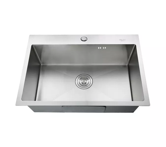 Мойка H6545 MELANA ProfLine 3,0/200 САТИН врезная  с коландером, изображение 3