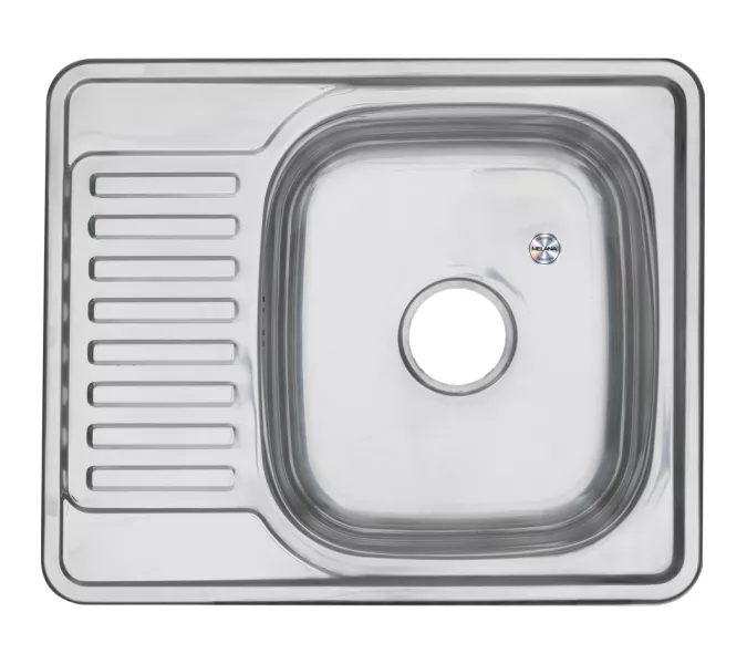 Мойка 5848 U MELANA 0,6/0,8/160 врезная  с сифоном, Внешний вид: толщина 0,6, изображение 2