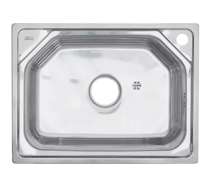 Мойка 6045 MELANA 0,8/210 врезная  с сифоном, изображение 2