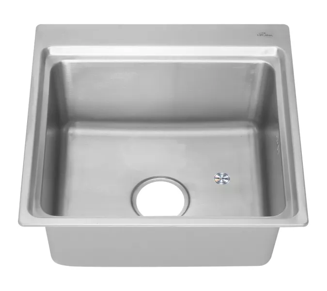 Мойка 4948 MELANA ЛЮКС 1,0/220 САТИН врезная  с сифоном
