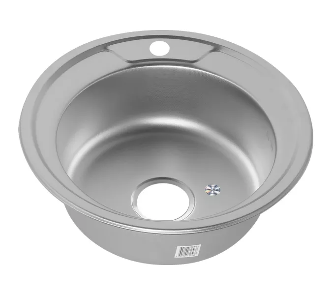 Мойка 490 MELANA 0,8/180  врезная  с сифоном, Внешний вид: Декор