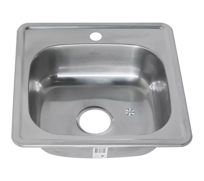 Мойка 4848 MELANA 0,6/160 врезная  с сифоном, Внешний вид: с сифоном