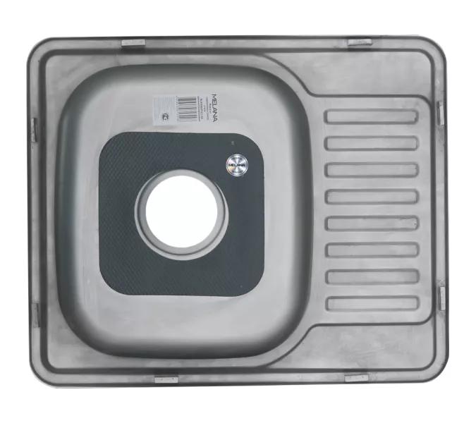 Мойка 5848 U MELANA 0,6/0,8/160 врезная  с сифоном, Внешний вид: толщина 0,6, изображение 3