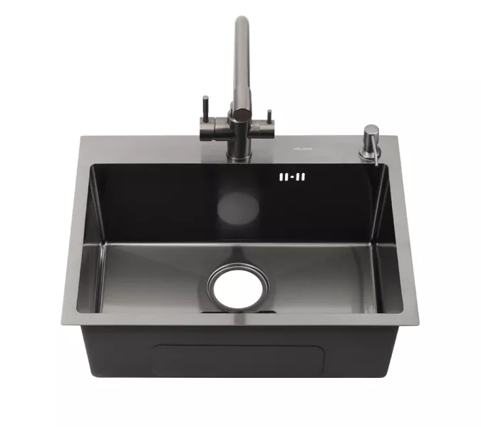 Мойка MLN-D6045HB +3 графит MELANA ProfLine 3,0/220 комплект мойки из нержавеющей стали 3 в 1