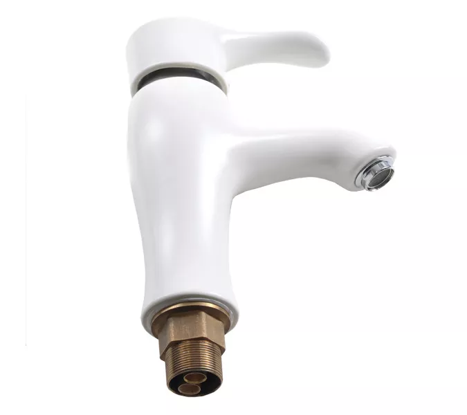 Смеситель д/ум MLN-F-002-M керамический, однорычажный, белый матовый, Выбрать цвет: Белый, изображение 2