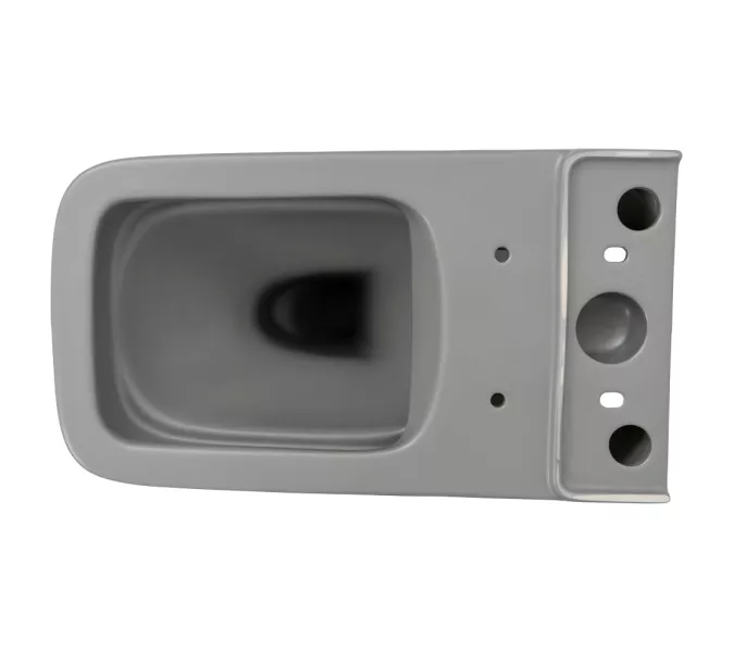 Унитаз-компакт MELANA MLN-310306MG матовый серый, Выбрать цвет: Серый, изображение 10