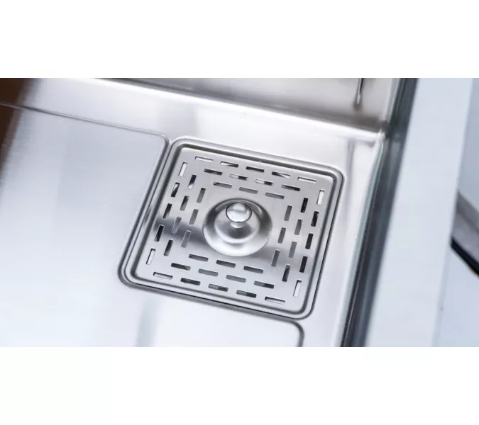 Мойка D6846H+6 MELANA ProfLine 3,0/215 САТИН врезная, Выбрать цвет: Сатин, изображение 8