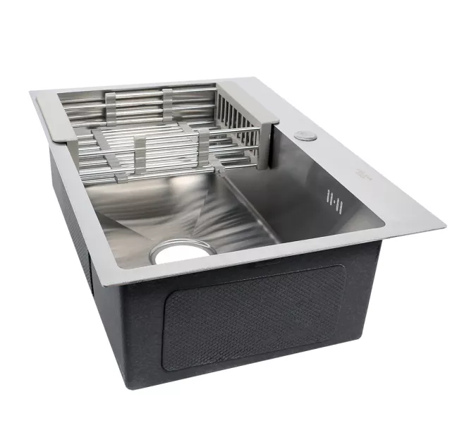 Мойка H6545 MELANA ProfLine 3,0/200 САТИН врезная  с коландером, изображение 6