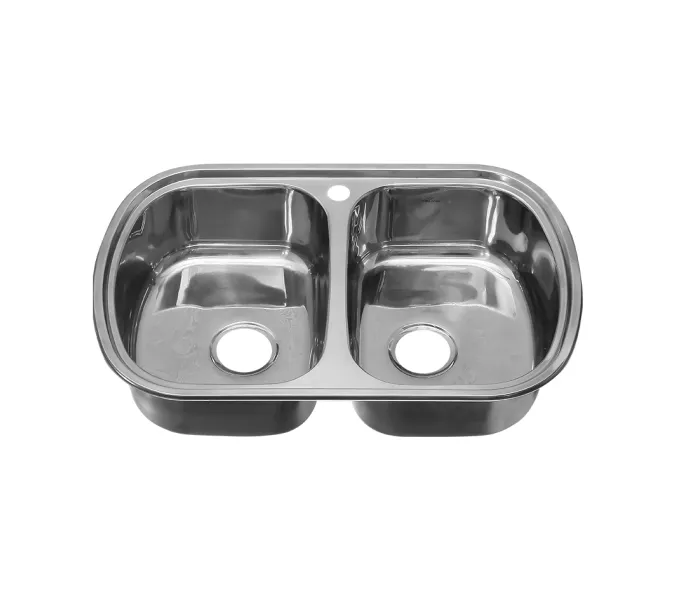 Мойка 7749S MELANA 0,8/180 ИУ 2-я чаша врезная без сифона