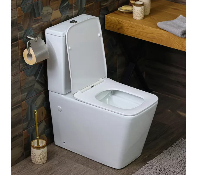 Унитаз-компакт MELANA MLN-310306, Выбрать цвет: Белый, изображение 2