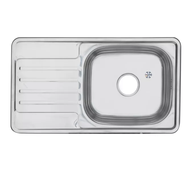 Мойка 7642 U MELANA 0,6/0,8/160 врезная  с сифоном, Внешний вид: толщина 0,6