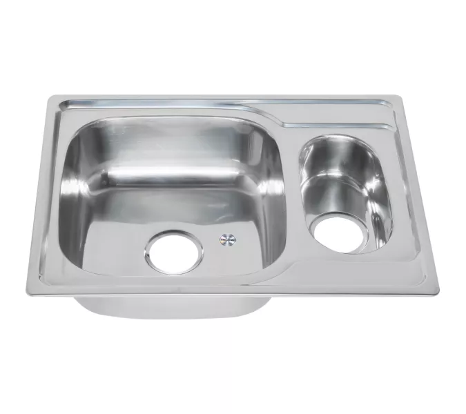 Мойка 6950S U MELANA 0,6/0,8/160 1,5-я чаша врезнаяс сифоном, Внешний вид: толщина 0,6