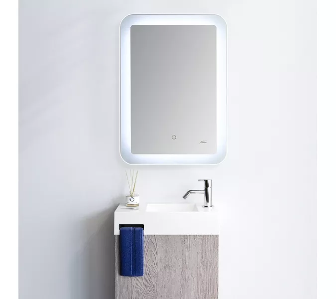 Зеркало с LED-подсветкой MELANA-5070 50х70см, изображение 5