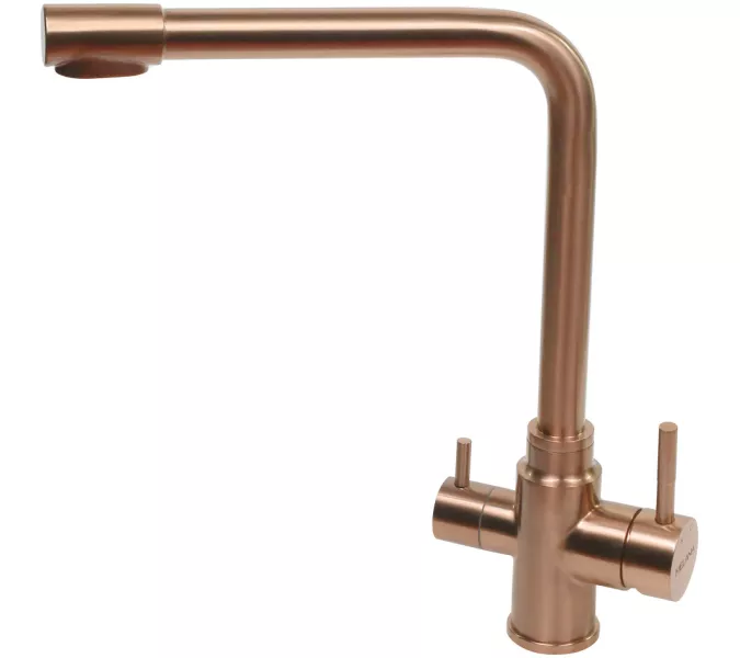 Смеситель д/кухни MELANA-F9505HC нерж.сталь, с переключателем на фильтр, однорычажный, бронза, Выбрать цвет: Бронза, изображение 2
