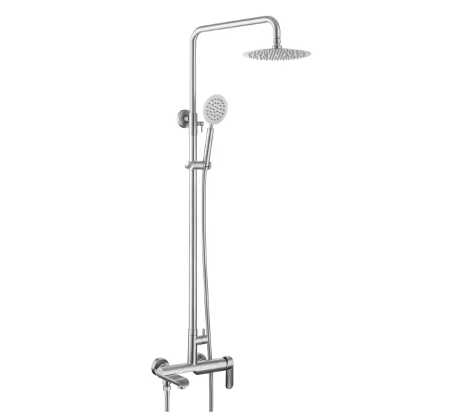 Душевая система MELANA-610605 Paola Hi-tech нерж.сталь, с тропическим душем, лейкой, изображение 2