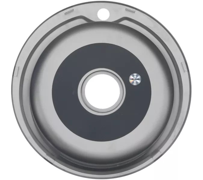 Мойка 510 MELANA 0,8/180 врезная  с сифоном, Внешний вид: Полированная, изображение 3