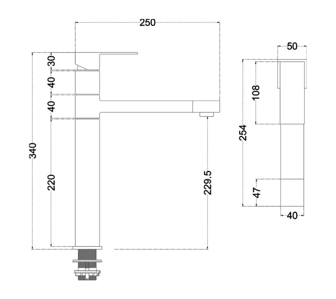 Смеситель д/кухни MELANA-610203 Cubo нерж.сталь, однорычажный, сатин, литой излив, изображение 2