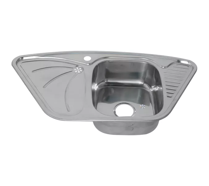 Мойка 9550А MELANA 0,8/180 врезная  с сифоном